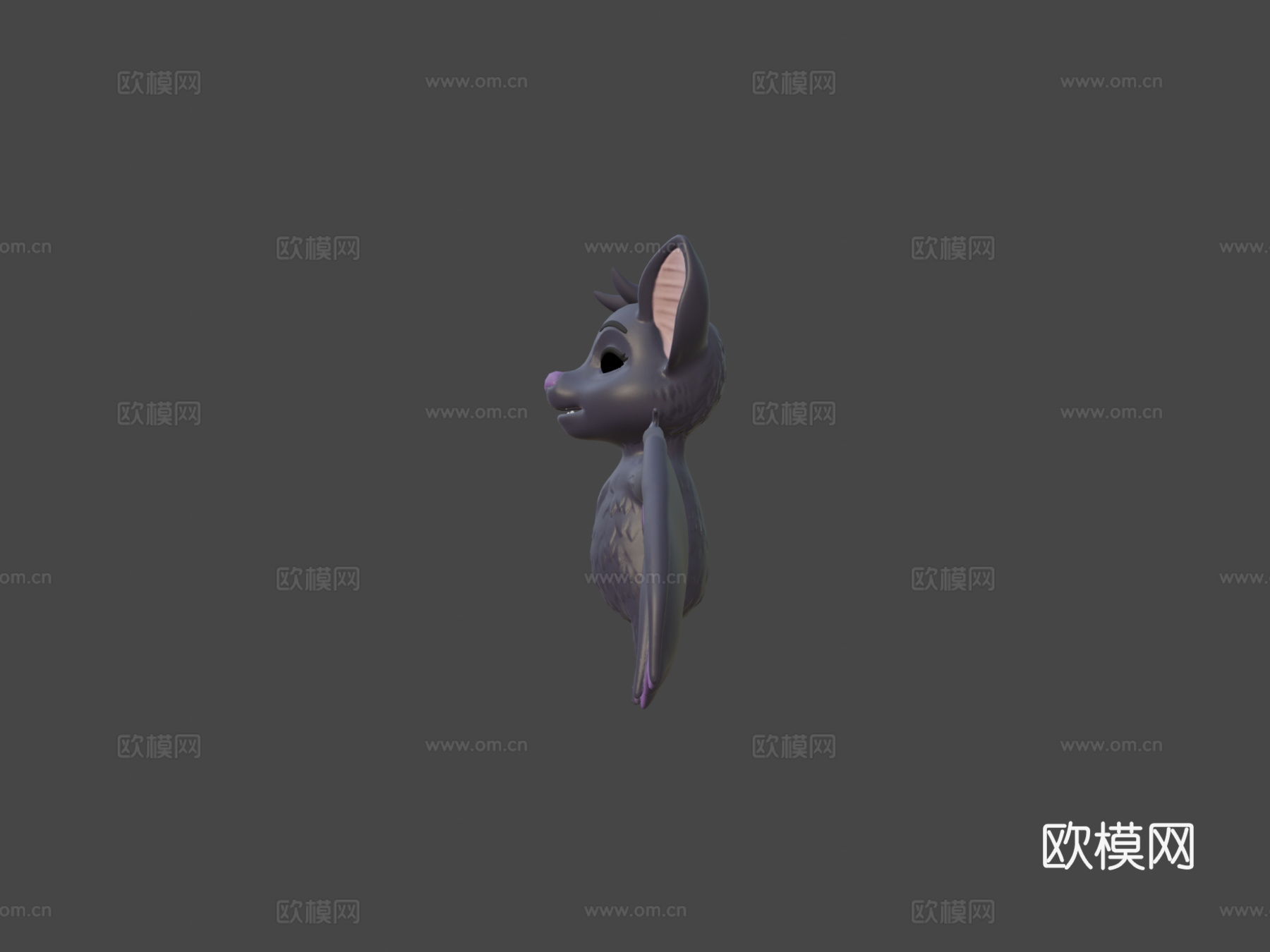 小蝙蝠巴蒂3d模型下载（渲染图6）