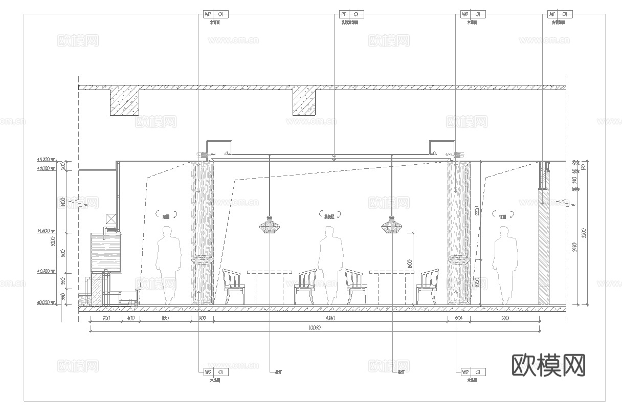 火锅店 串串店 最新全套施工图合集cad施工图