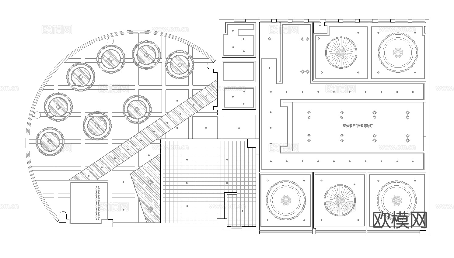 火锅店 串串店 最新平面施工图合集cad施工图