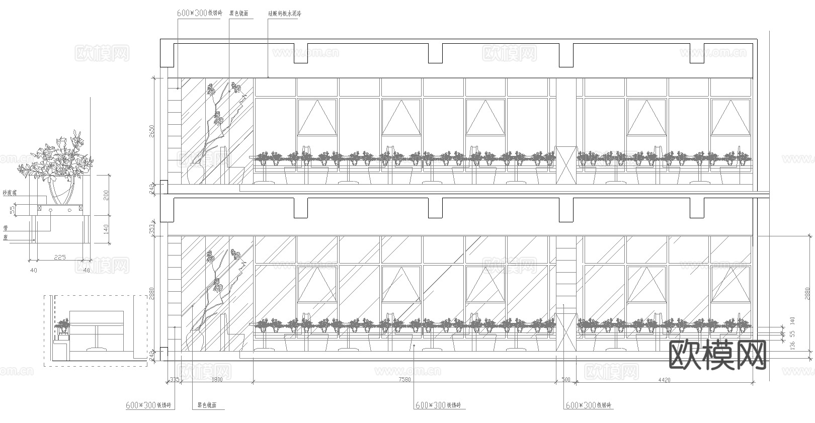 火锅店 串串店 最新全套施工图合集cad施工图