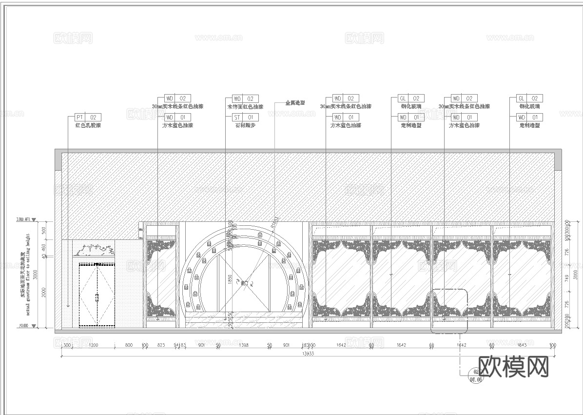 特色火锅店 串串店 最新全套施工图 效果图合集cad施工图
