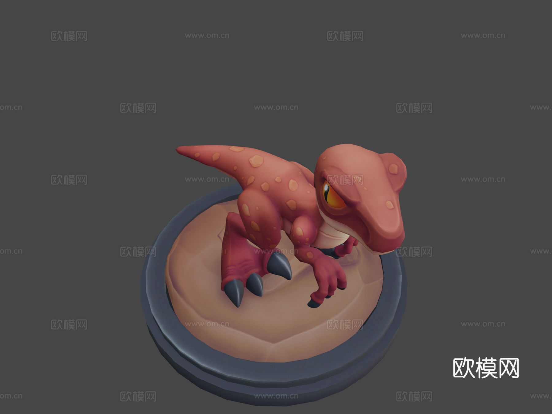 风格化猛禽3d模型下载（渲染图7）