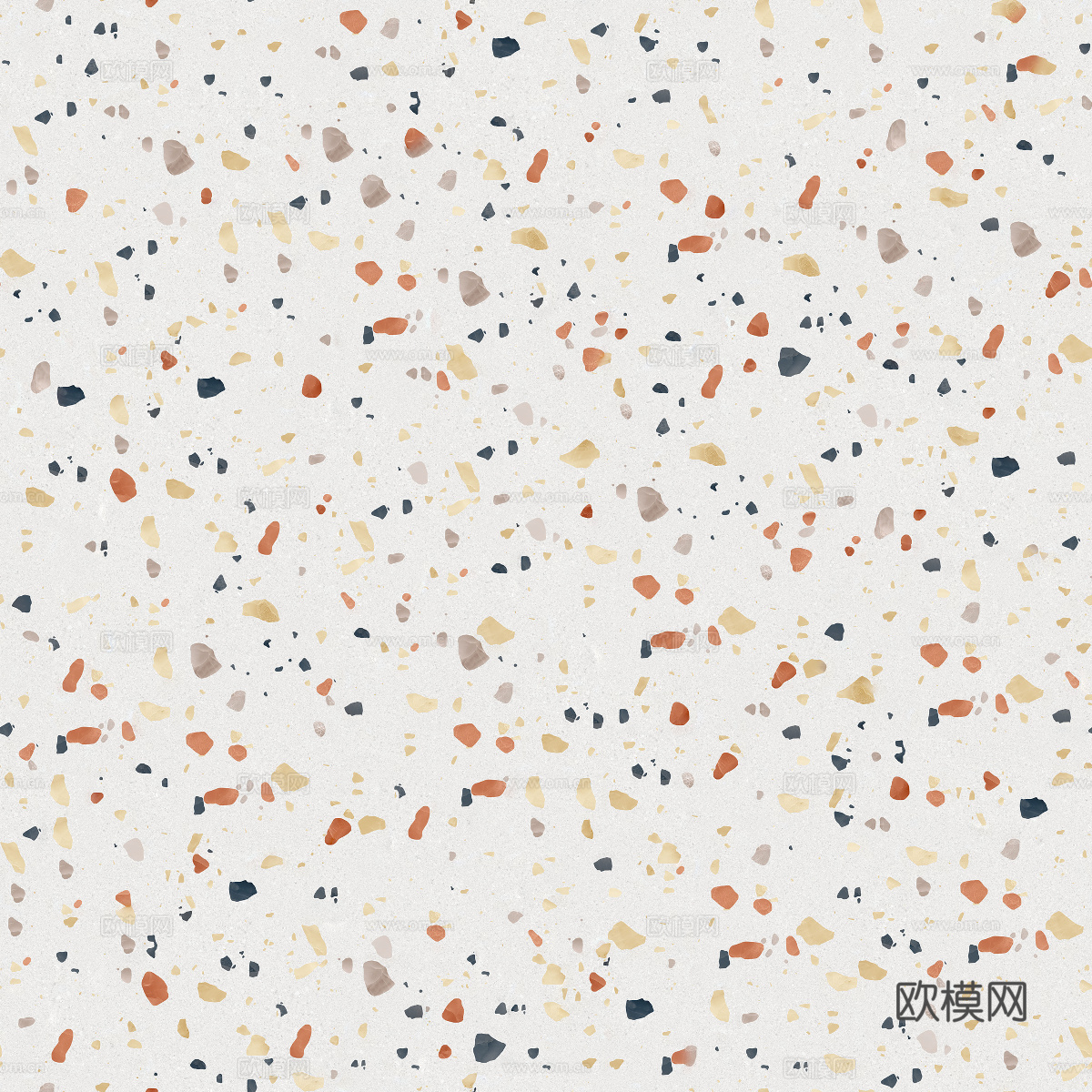 白色背景彩色碎石水磨石肌理8