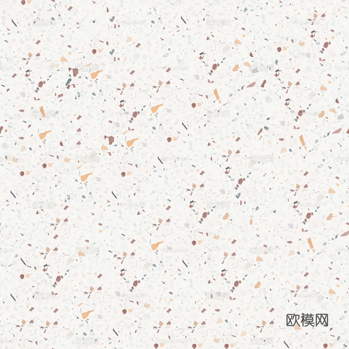 白色背景彩色碎石水磨石肌理17