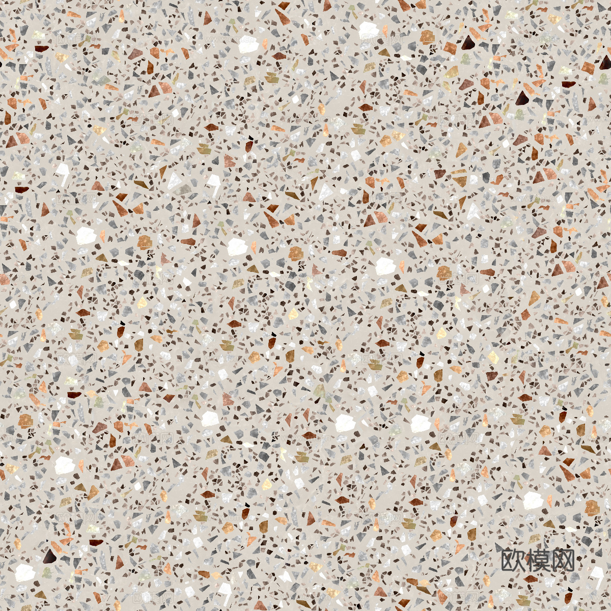 米黄色黄色背景彩色碎石水磨石肌理14