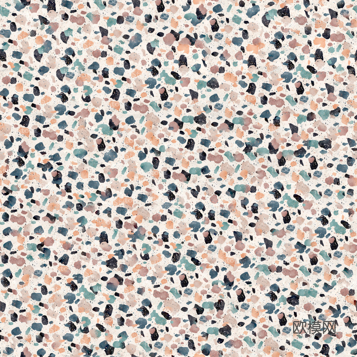 米黄色黄色背景彩色碎石水磨石肌理22