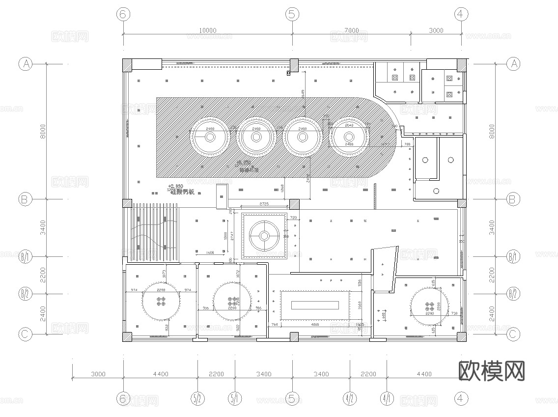 火锅店 串串店 最新全套施工图合集cad施工图
