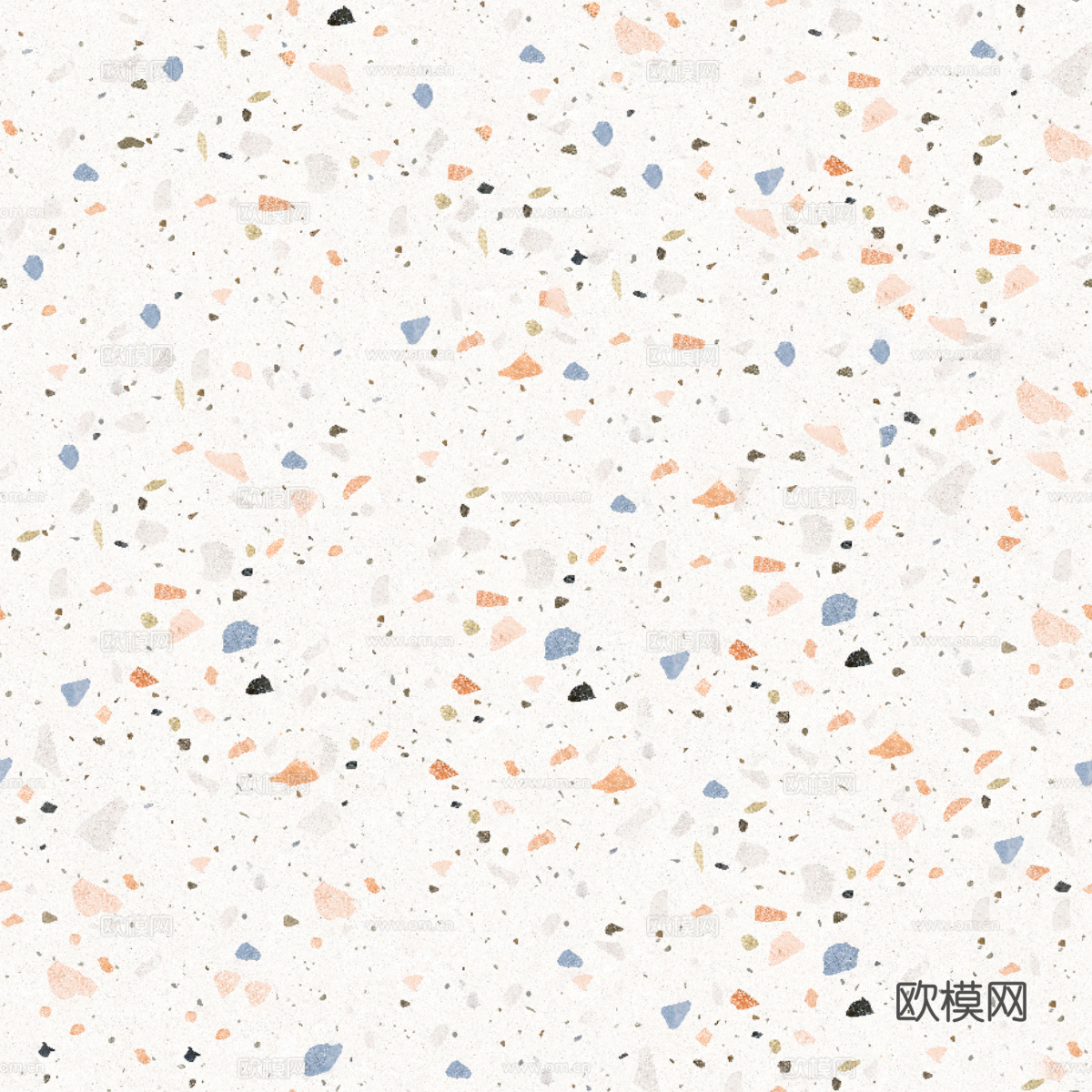 白色背景彩色碎石水磨石肌理14