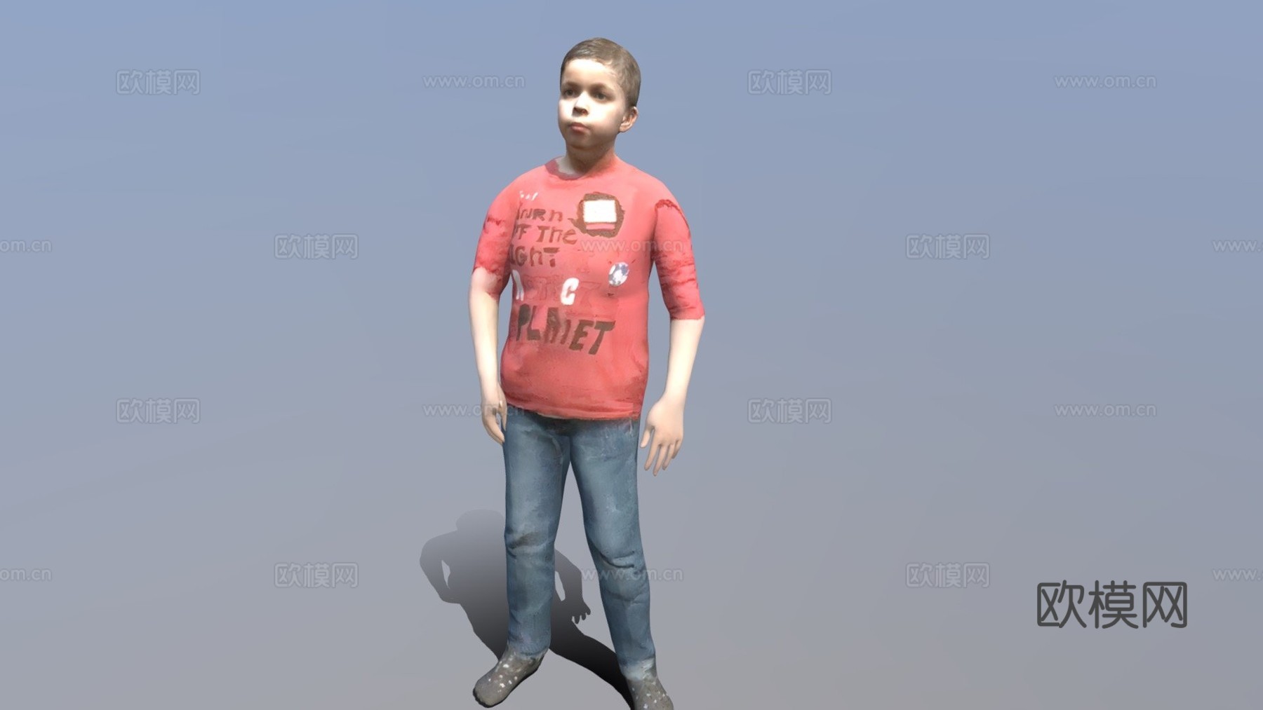 穆罕默德滑步嘻哈舞3d模型下载（渲染图1）