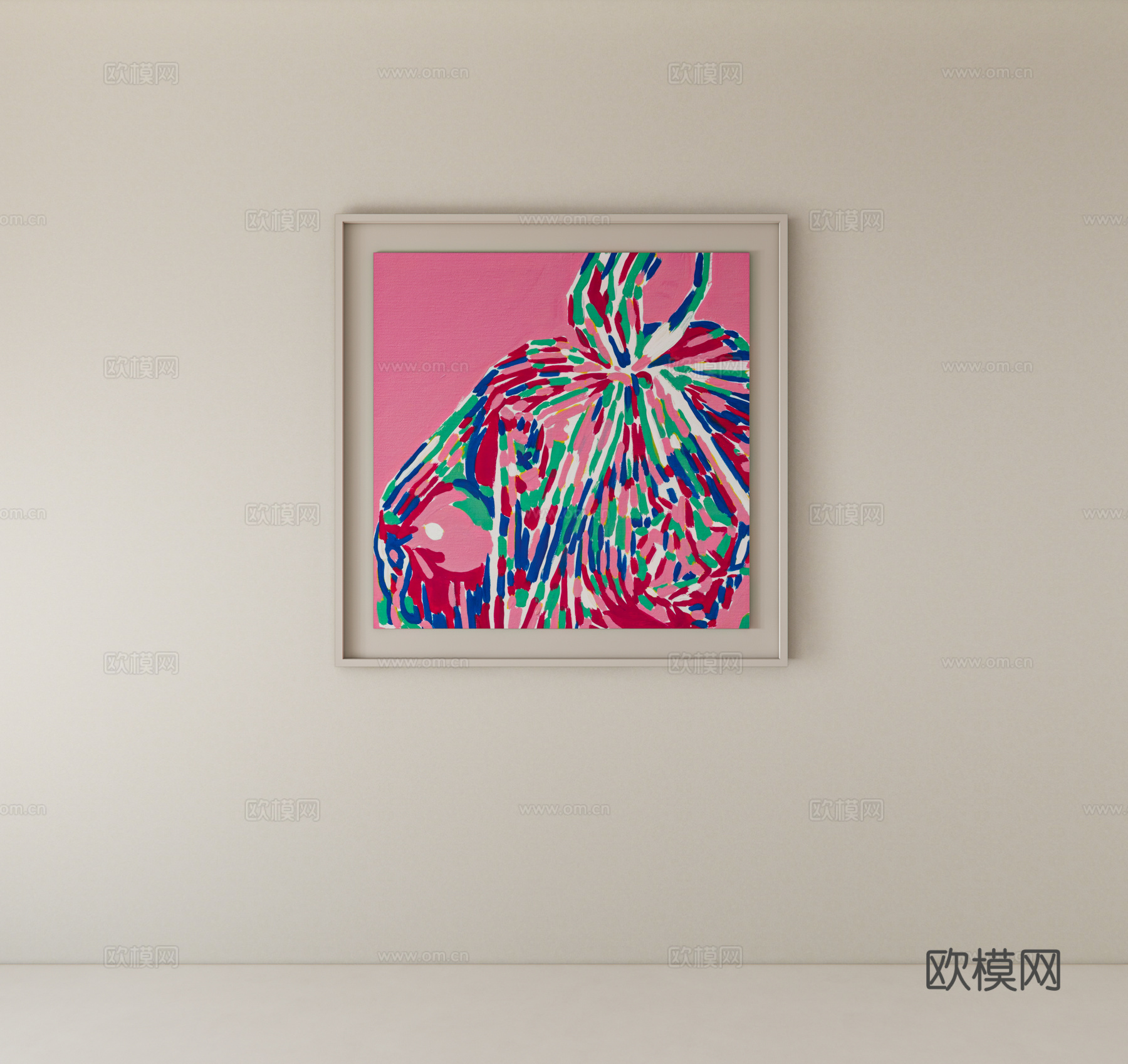 装饰画挂画su模型