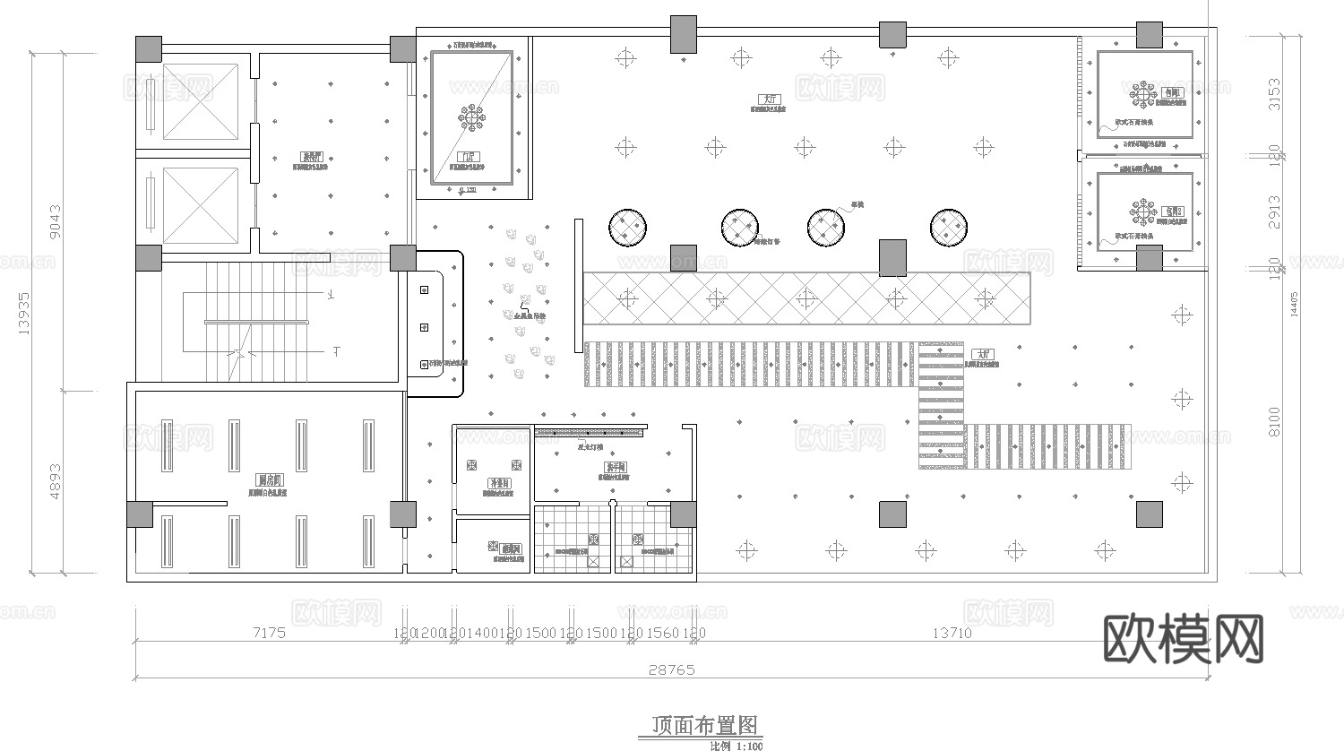 火锅店 串串店 最新全套施工图合集cad施工图