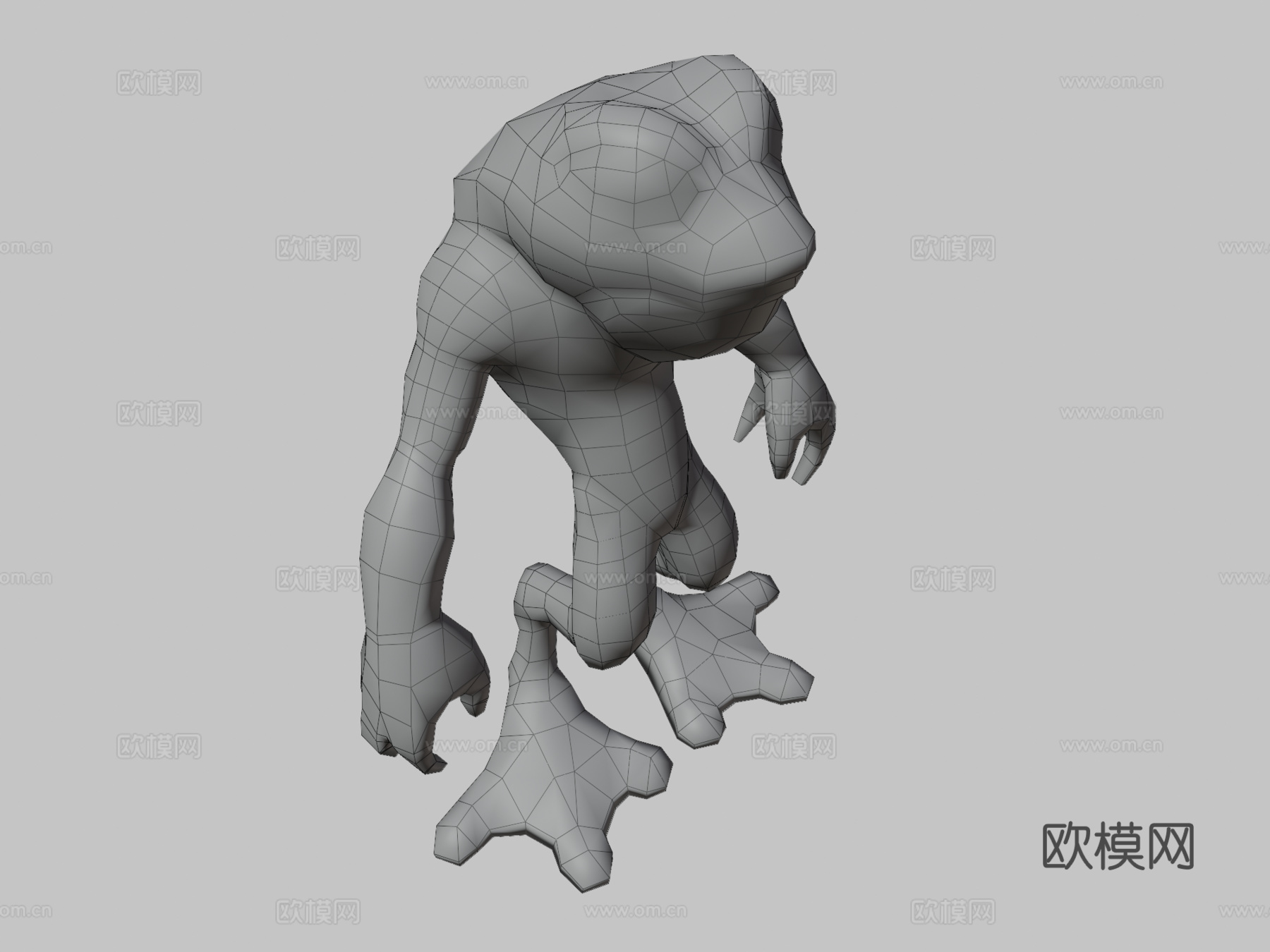 蛙人工作者3d模型下载（渲染图3）