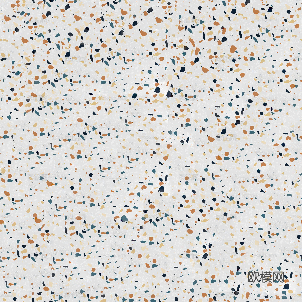 白色背景彩色碎石水磨石肌理16
