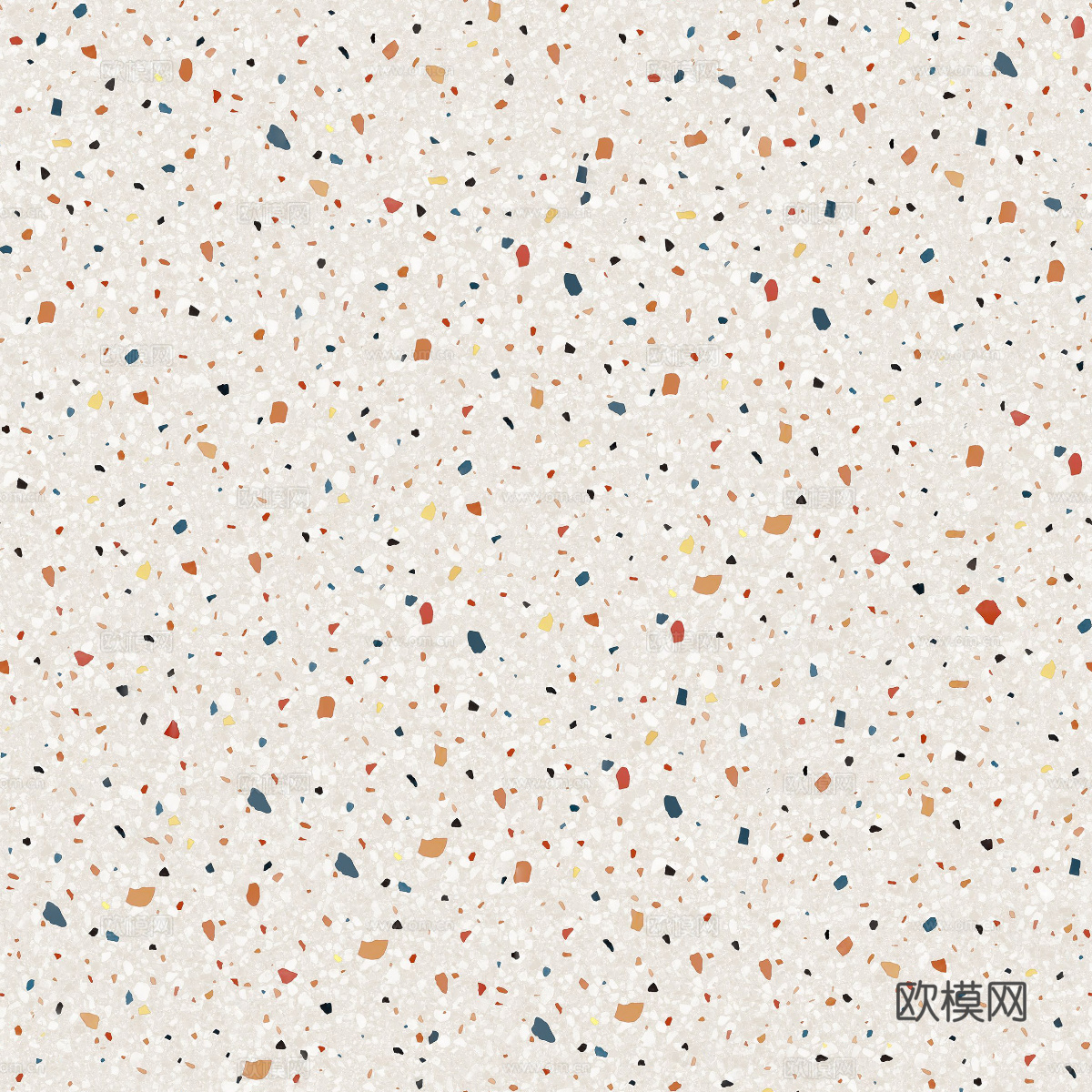 白色背景彩色碎石水磨石肌理19