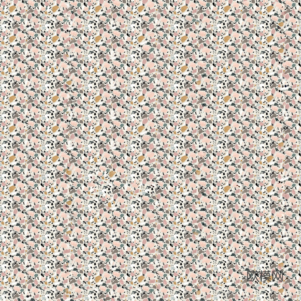 米黄色黄色背景彩色碎石水磨石肌理30