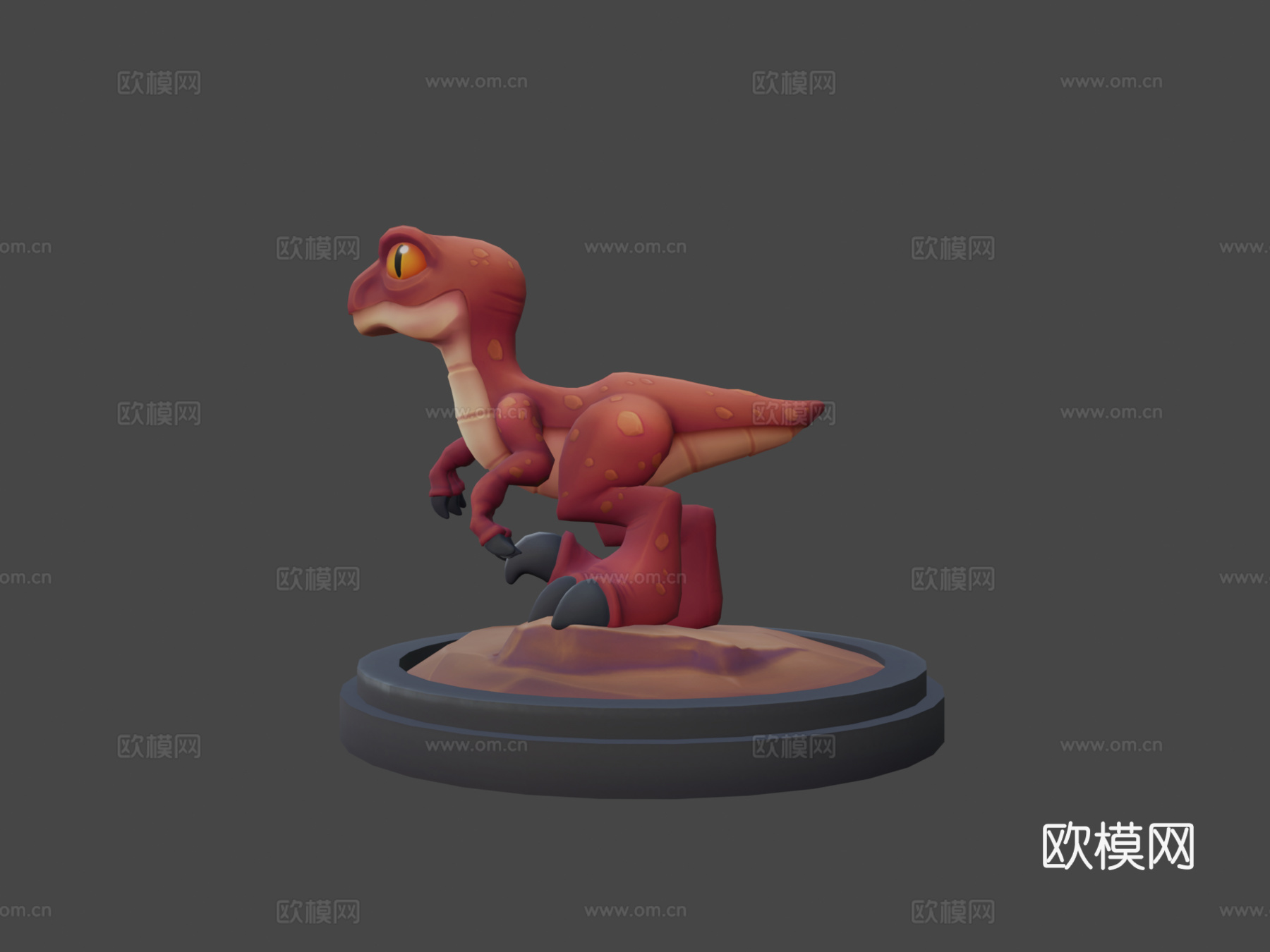 风格化猛禽3d模型下载（渲染图6）