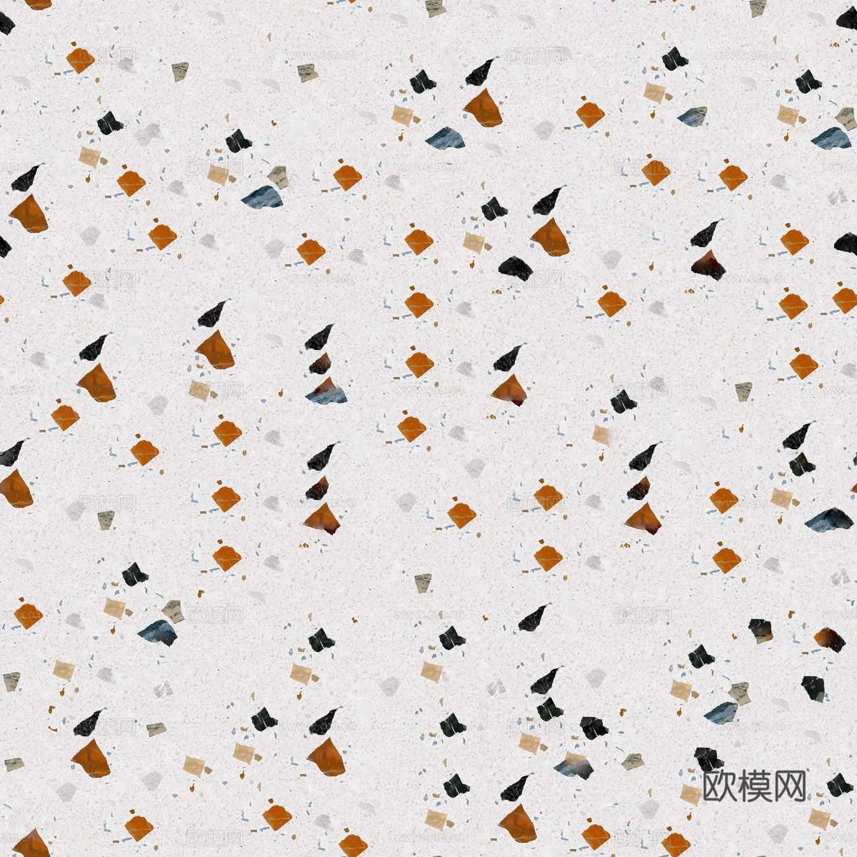 白色背景彩色碎石水磨石肌理121