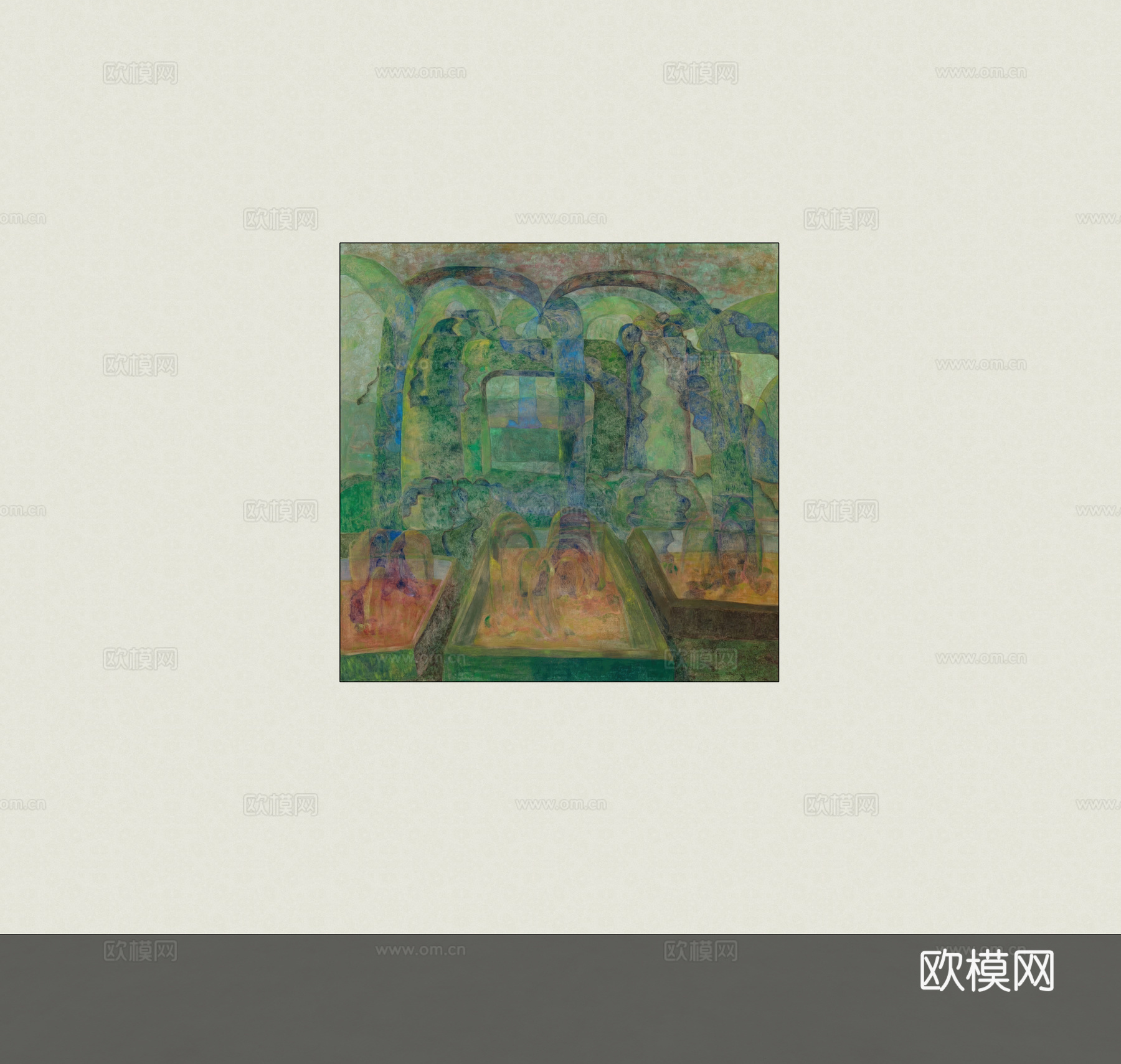 装饰画挂画su模型