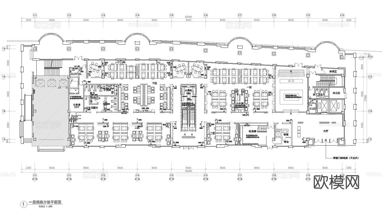 火锅店 串串店 最新平面施工图合集cad施工图