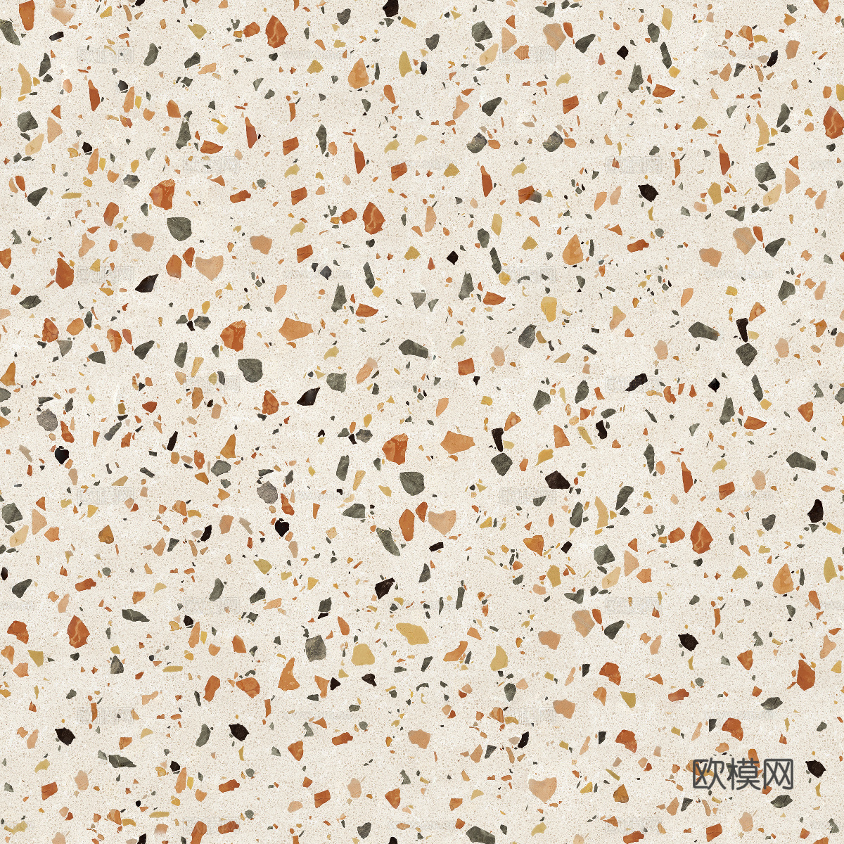 米黄色黄色背景彩色碎石水磨石肌理5