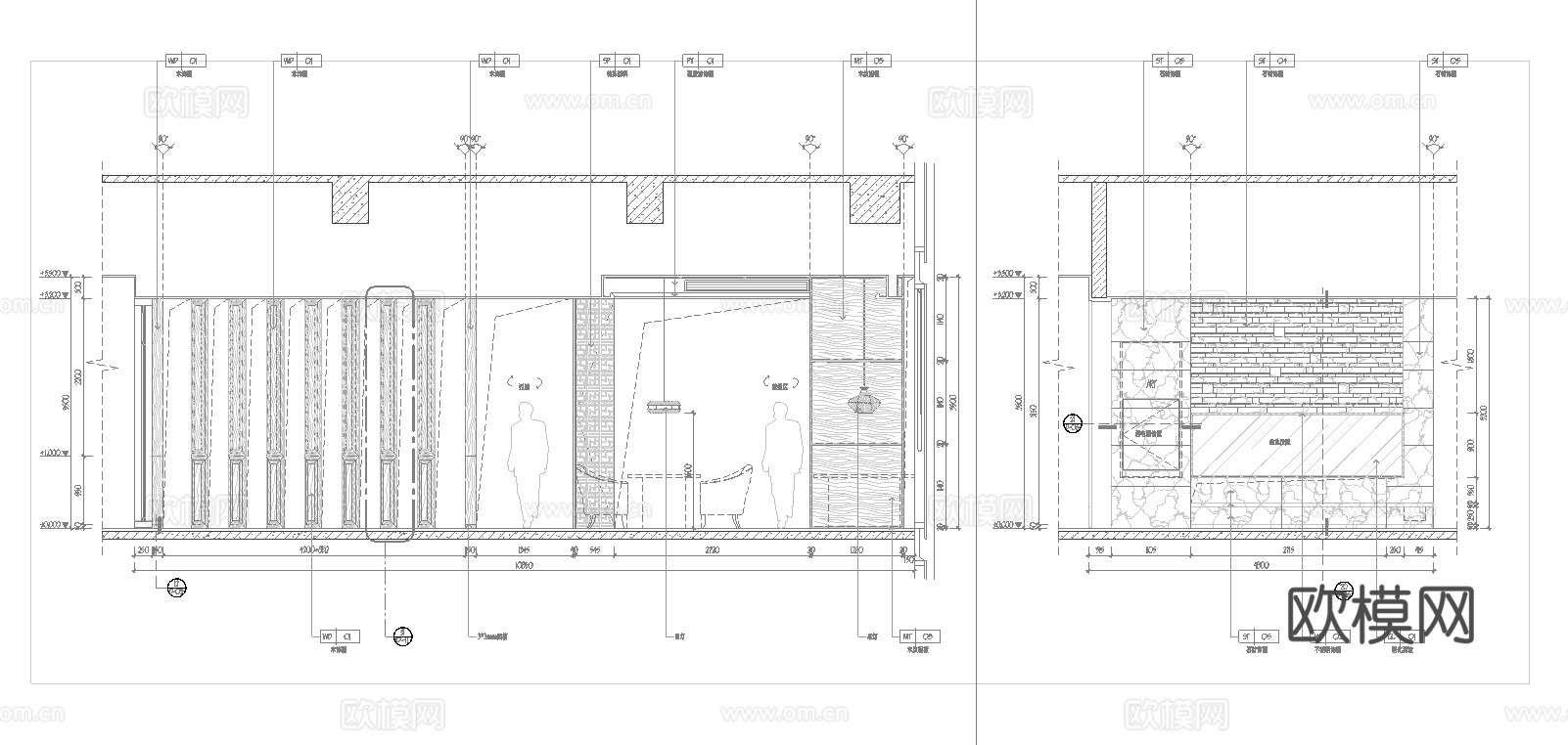 火锅店 串串店 最新全套施工图合集cad施工图