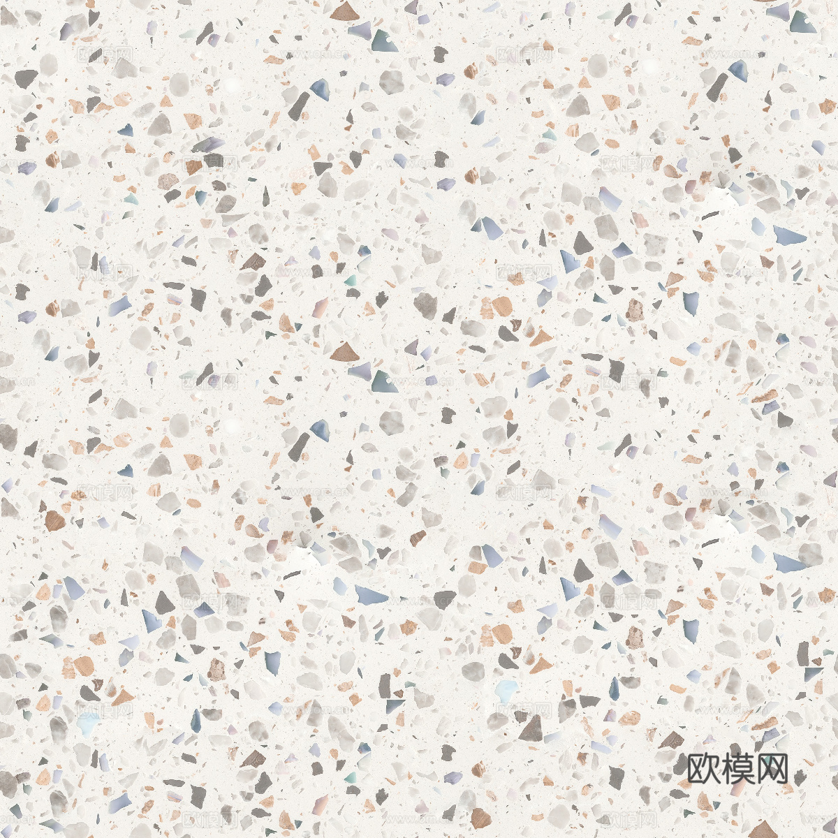 米黄色黄色背景彩色碎石水磨石肌理7