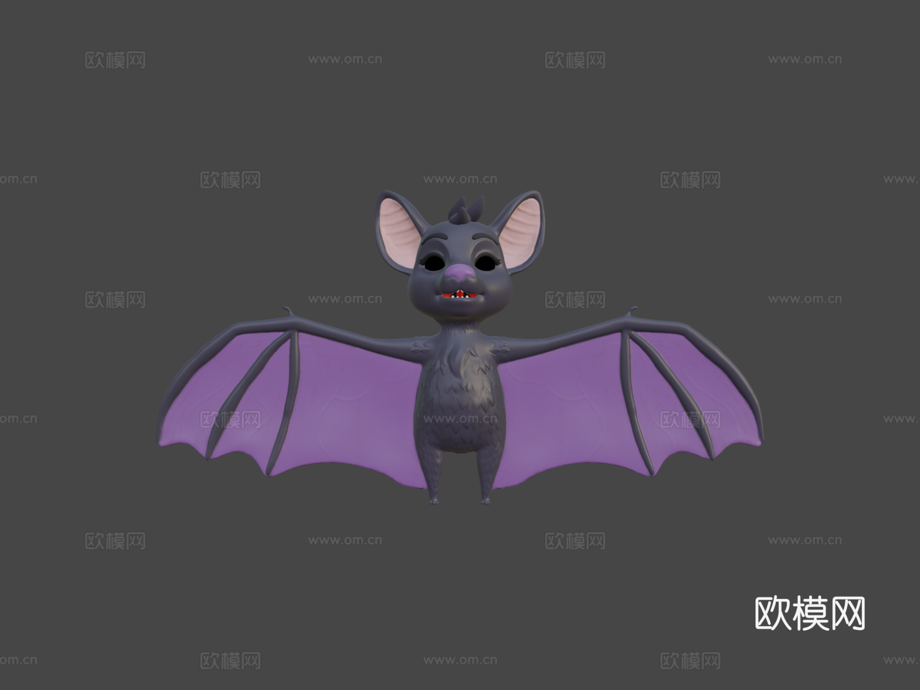 小蝙蝠巴蒂3d模型下载（渲染图8）