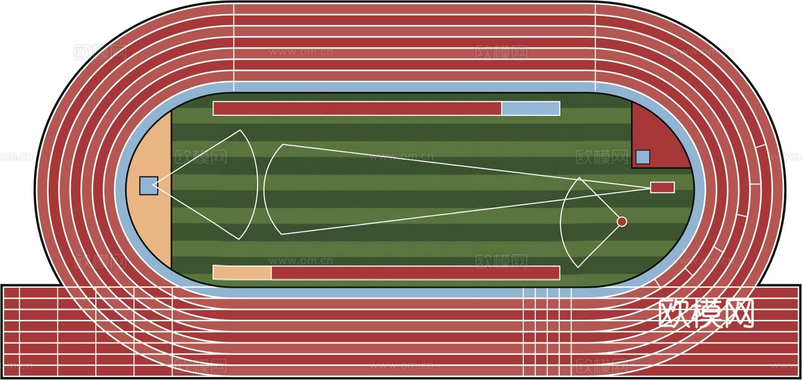 田径场运动场场地1