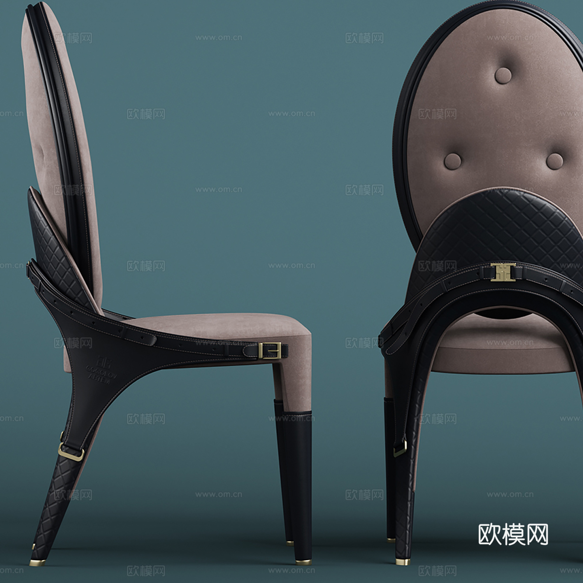 现代椅布艺椅子3d模型下载（渲染图2）