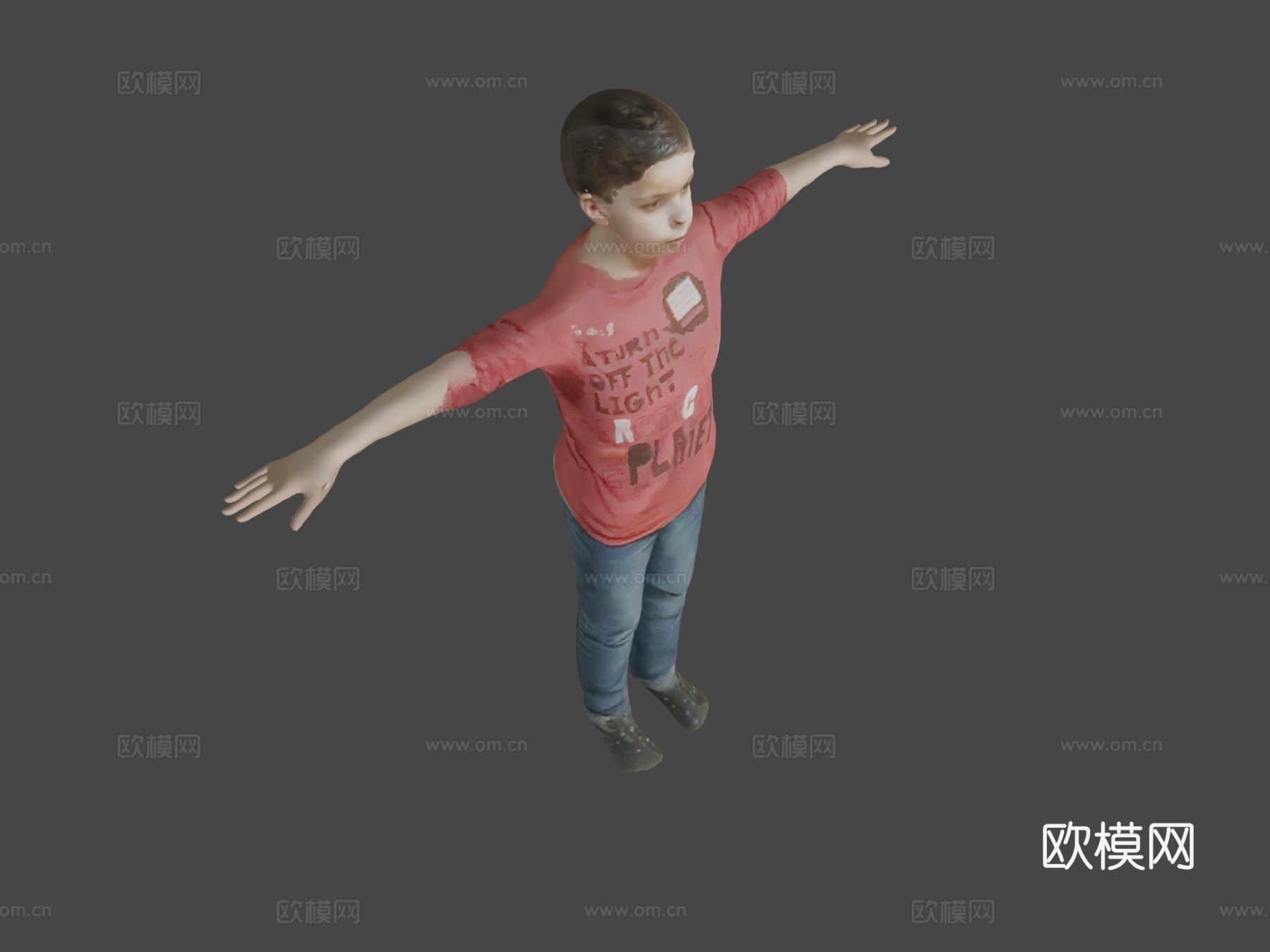 穆罕默德滑步嘻哈舞3d模型下载（渲染图7）