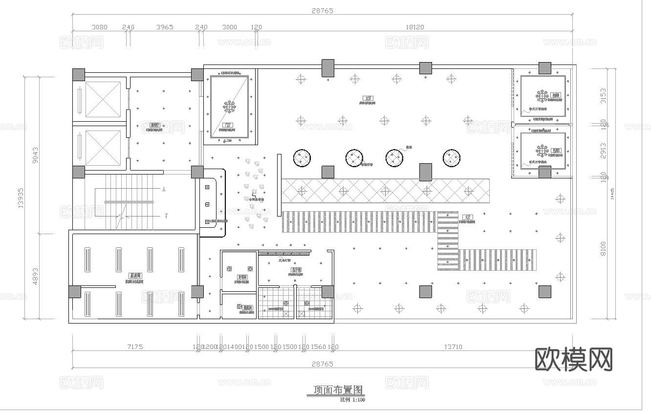 火锅店 串串店 最新全套施工图合集cad施工图