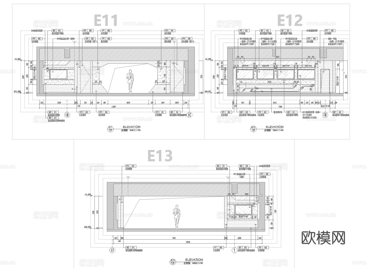 科技展厅 最新全套施工图合集cad施工图