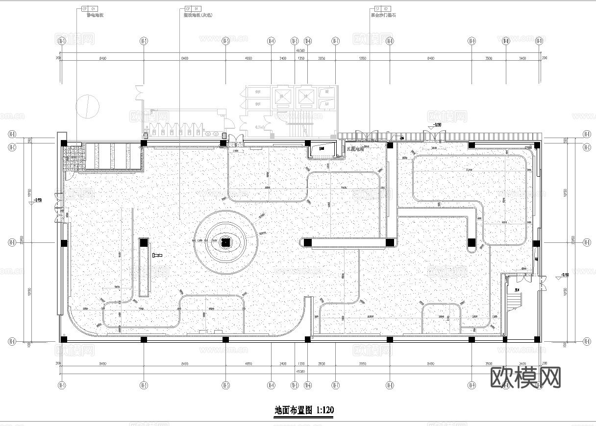科技展厅 最新平面施工图合集cad施工图