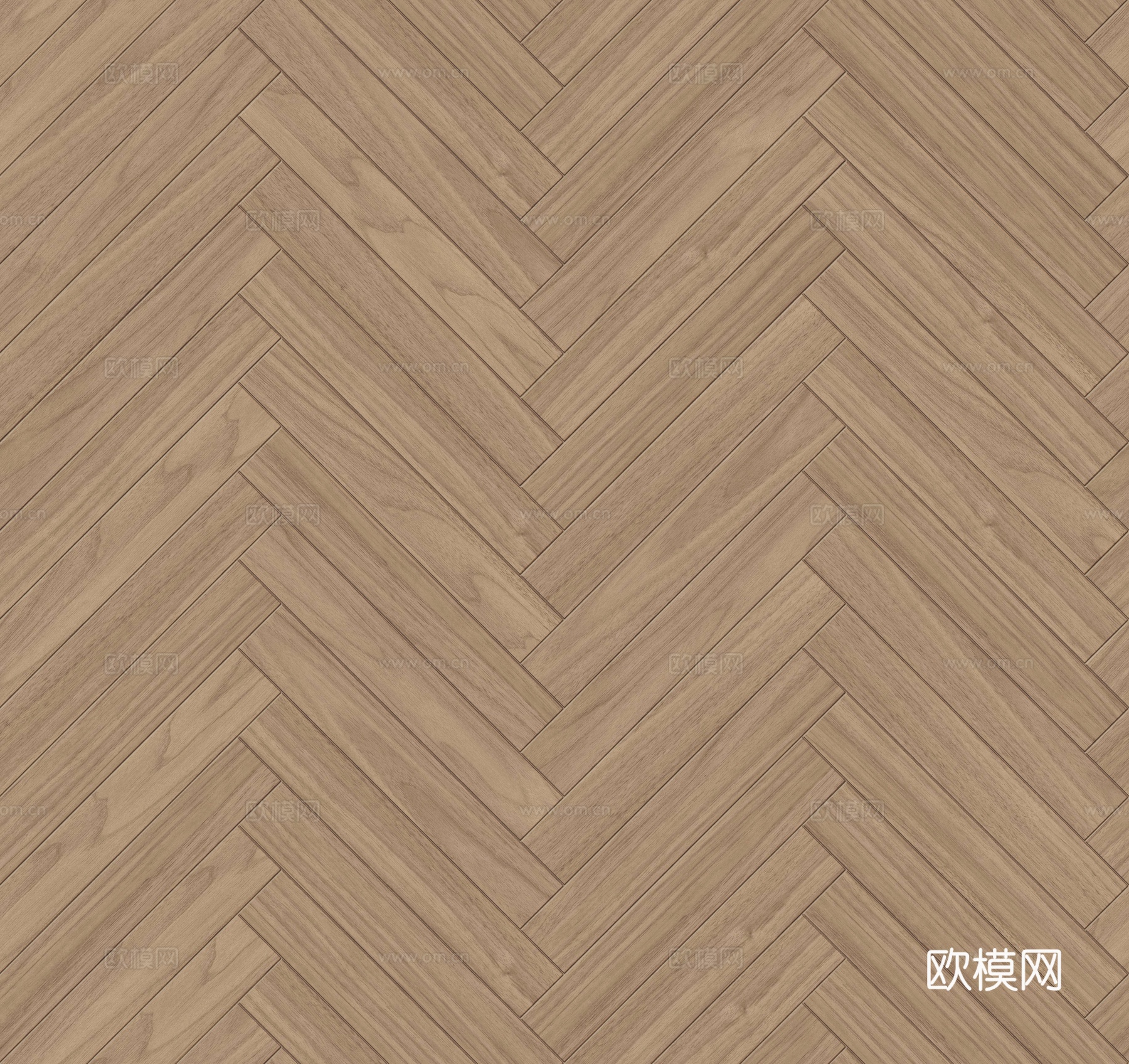 鱼骨纹错缝原木色实木地板176