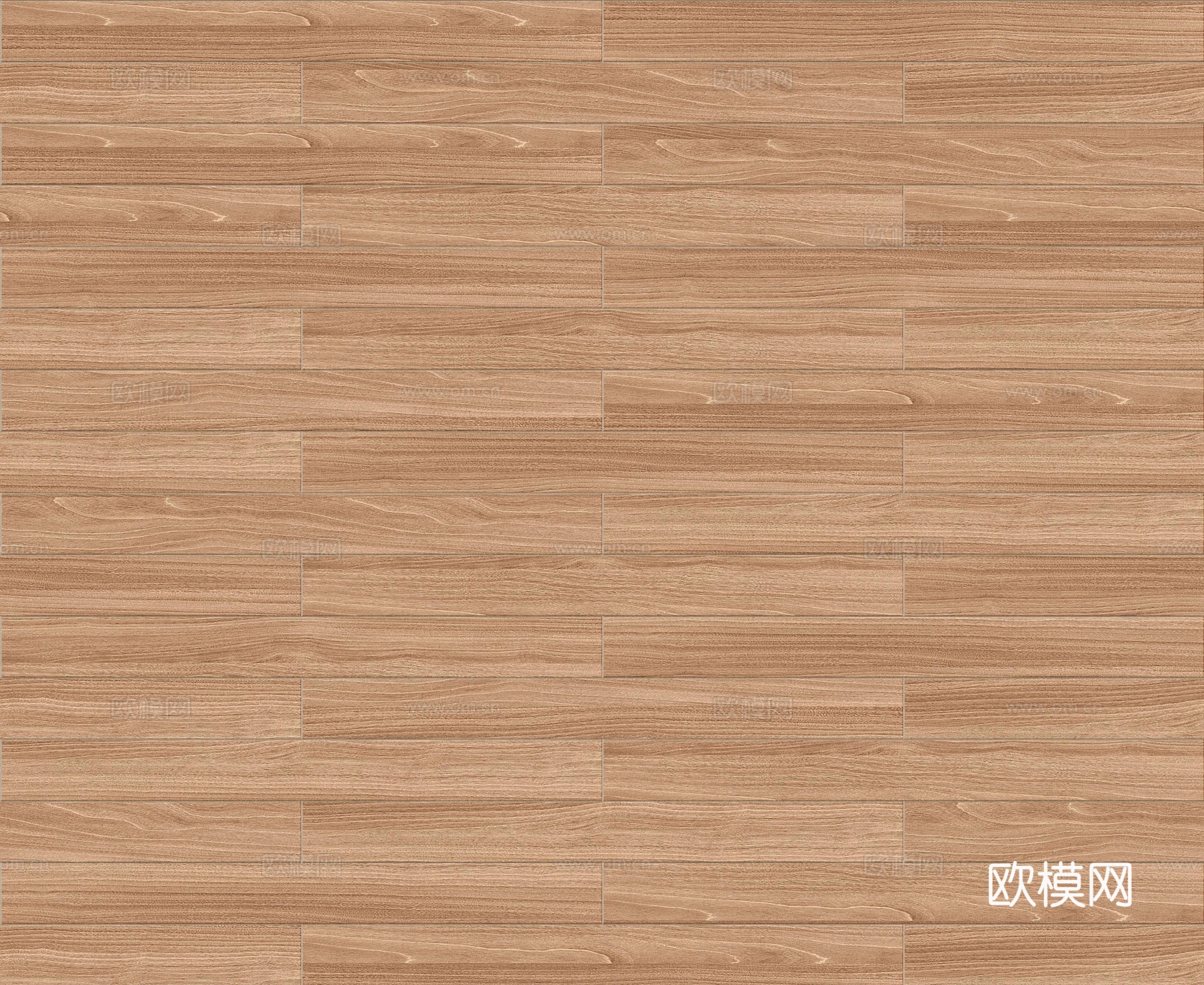 矩形错缝原木色实木地板123