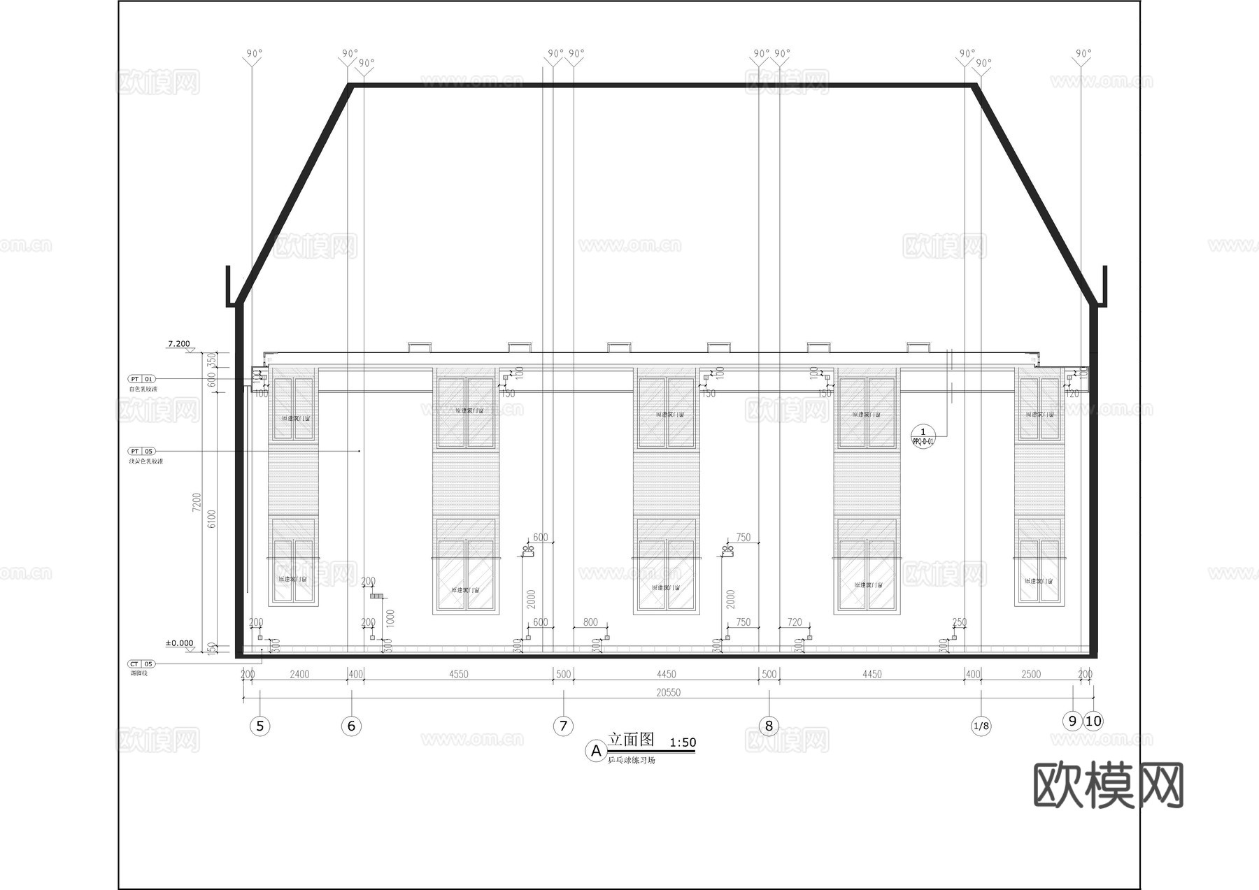 乒乒球馆 最新全套施工图合集cad施工图