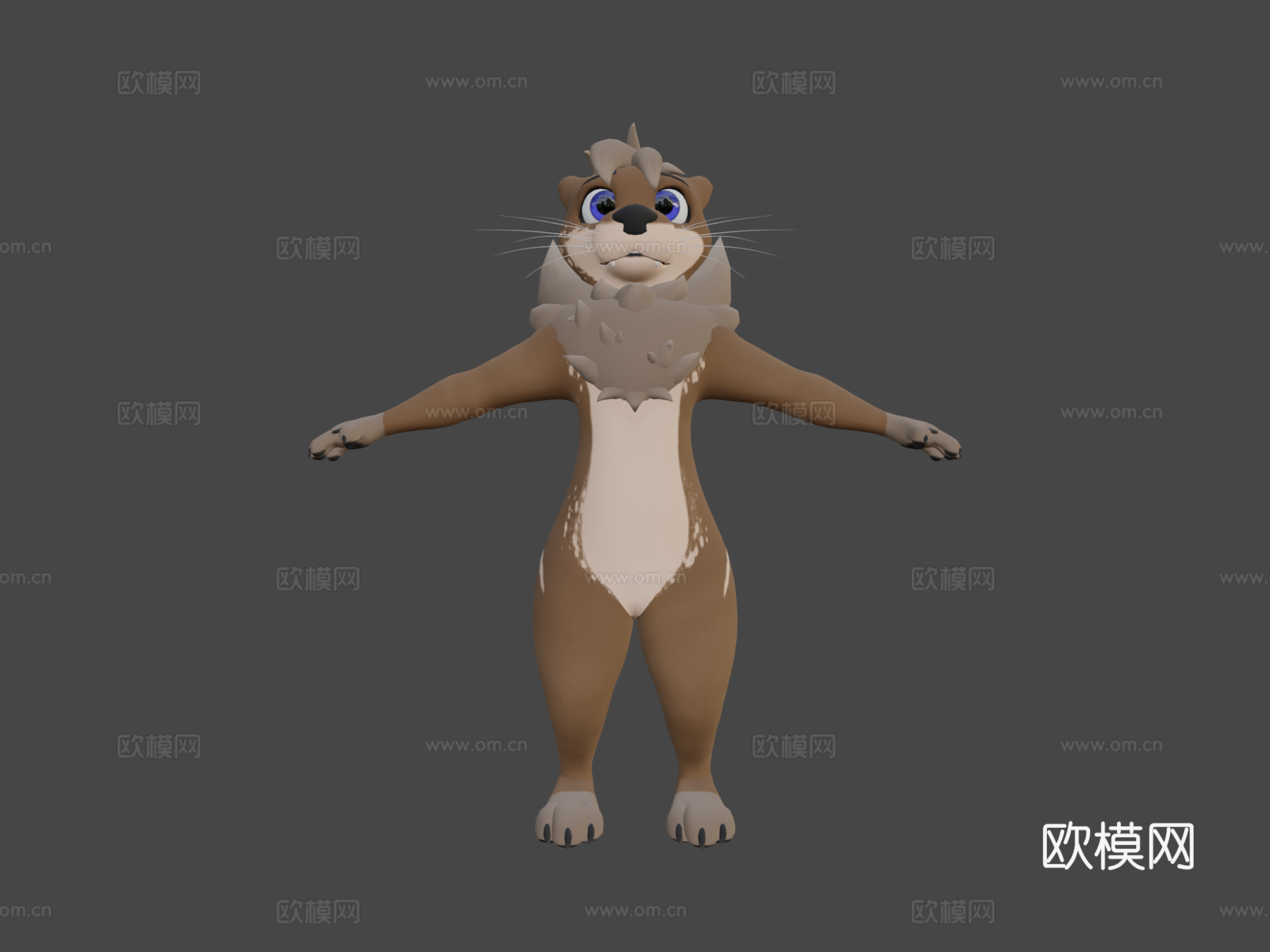 水獭卢卡斯个人3d模型下载（渲染图7）