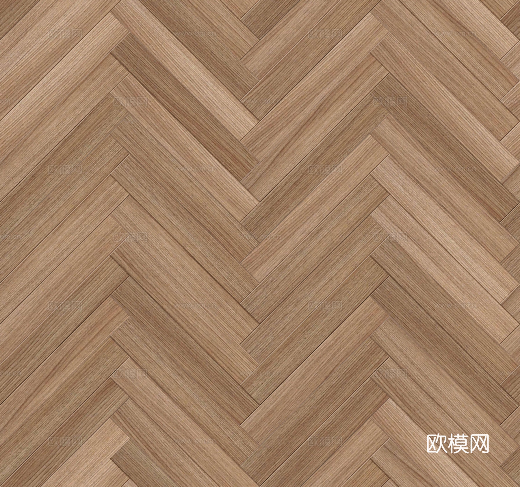 鱼骨纹错缝原木色实木地板127