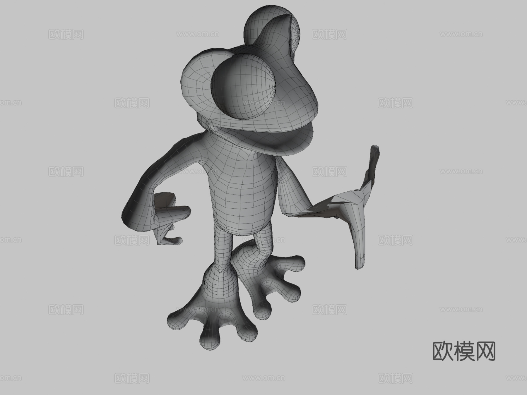 红眼树蛙托德波尔3d模型下载（渲染图4）