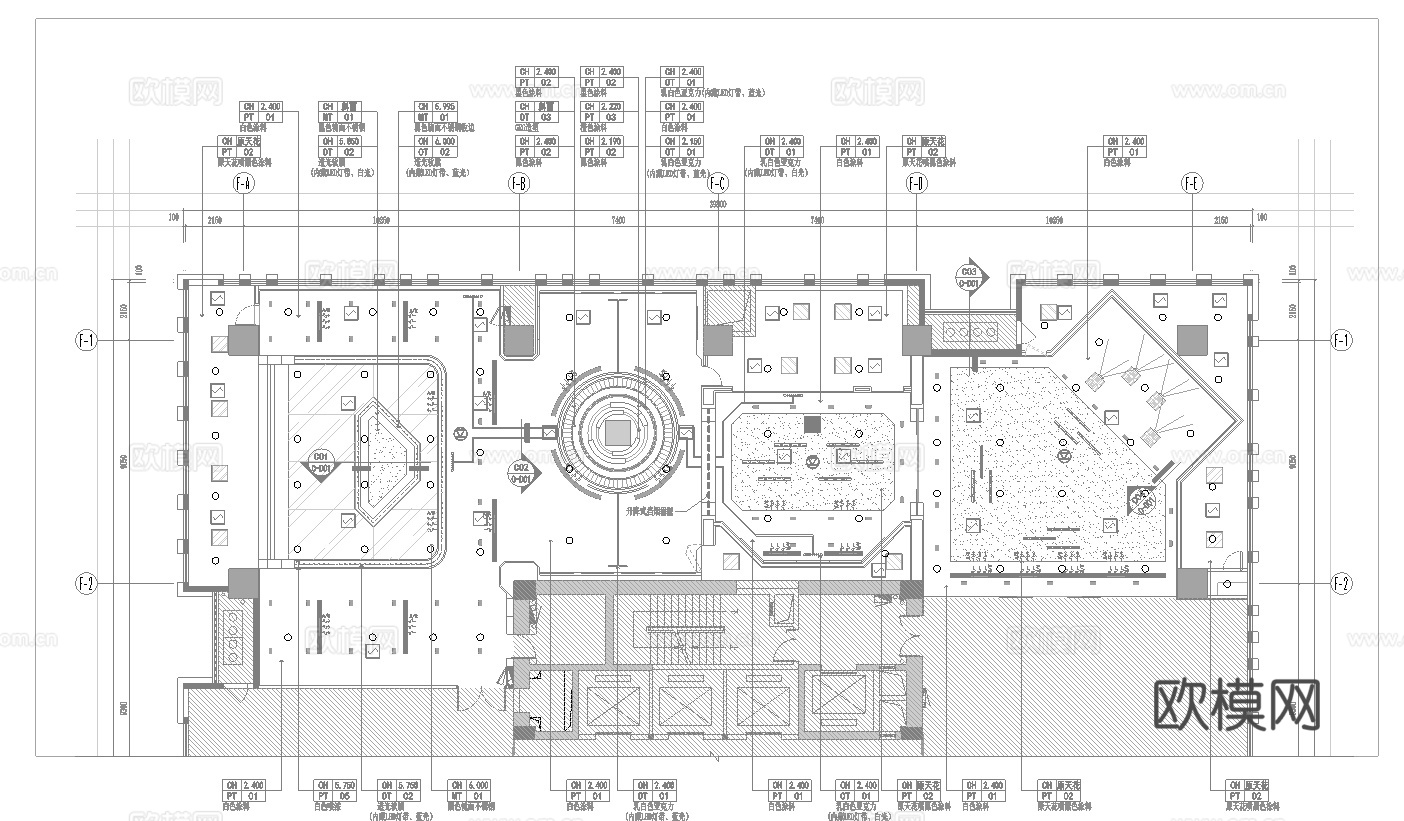 科技展厅 最新全套施工图合集cad施工图