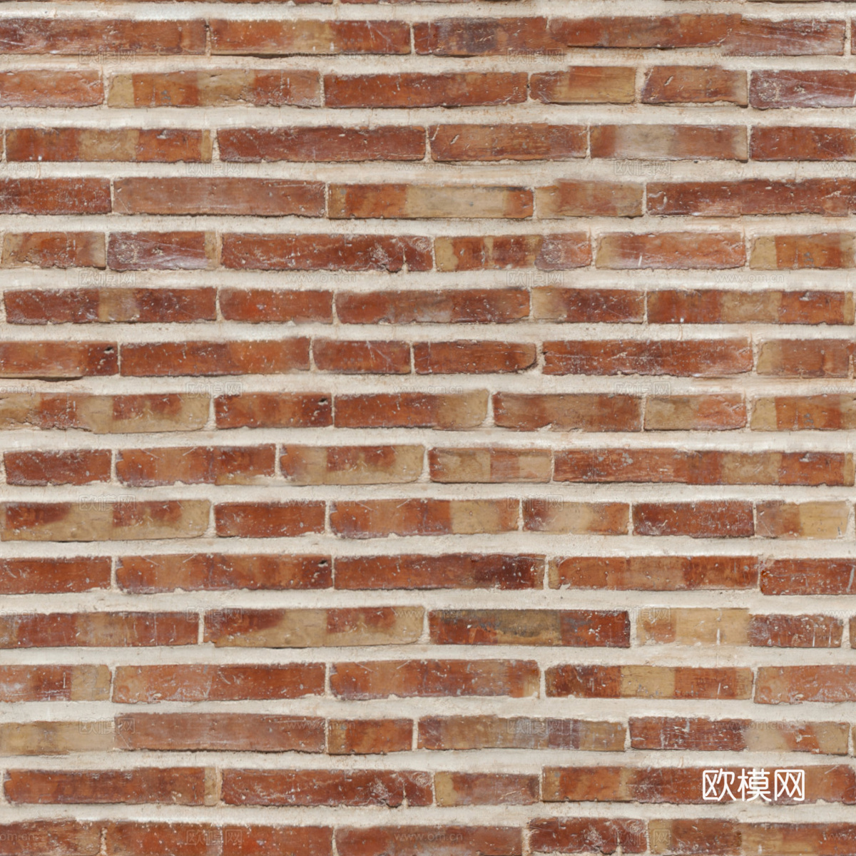 红砖墙面-红砖错缝墙面2043下载
