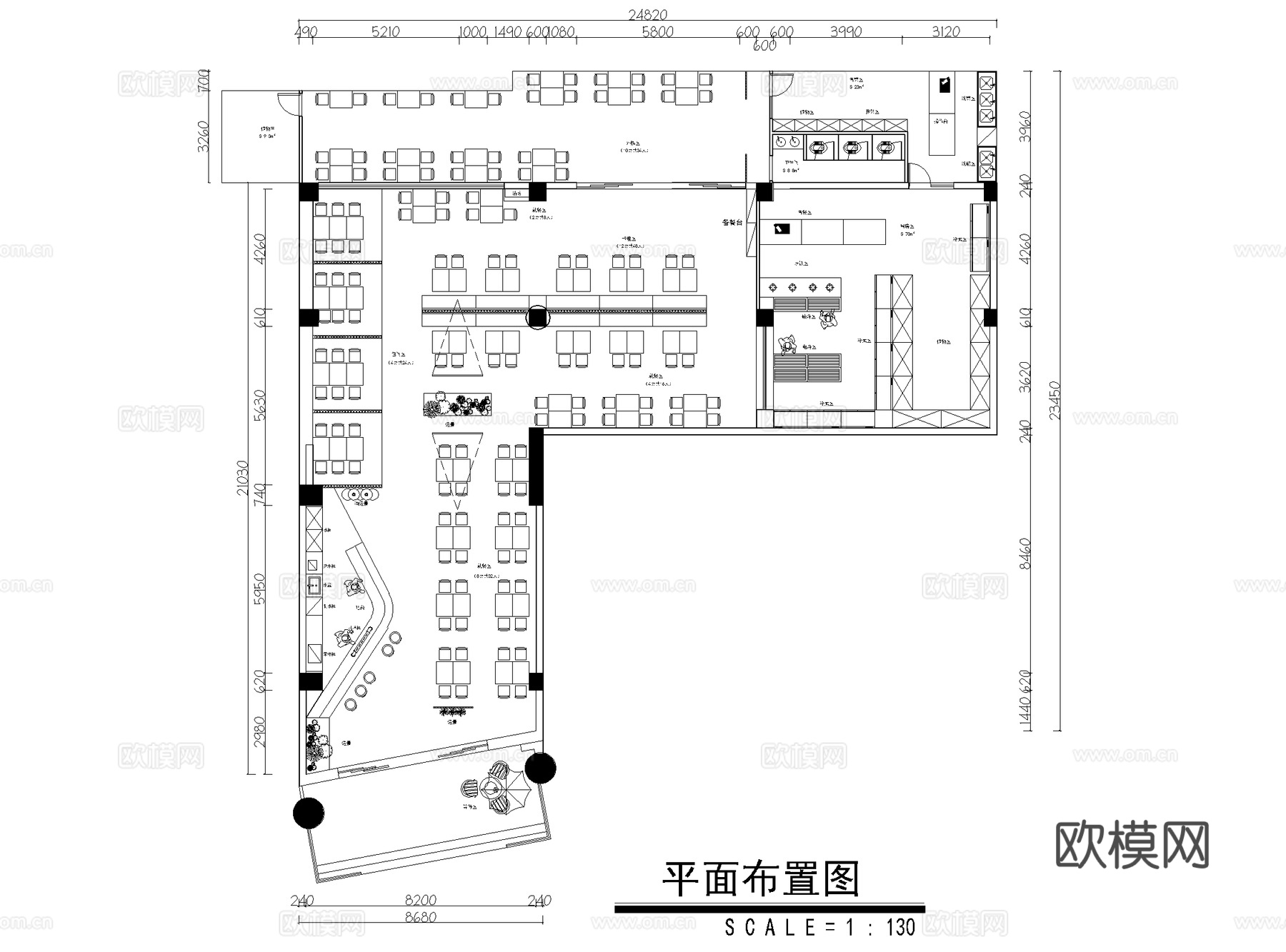 烤肉店 最新全套施工图合集cad施工图