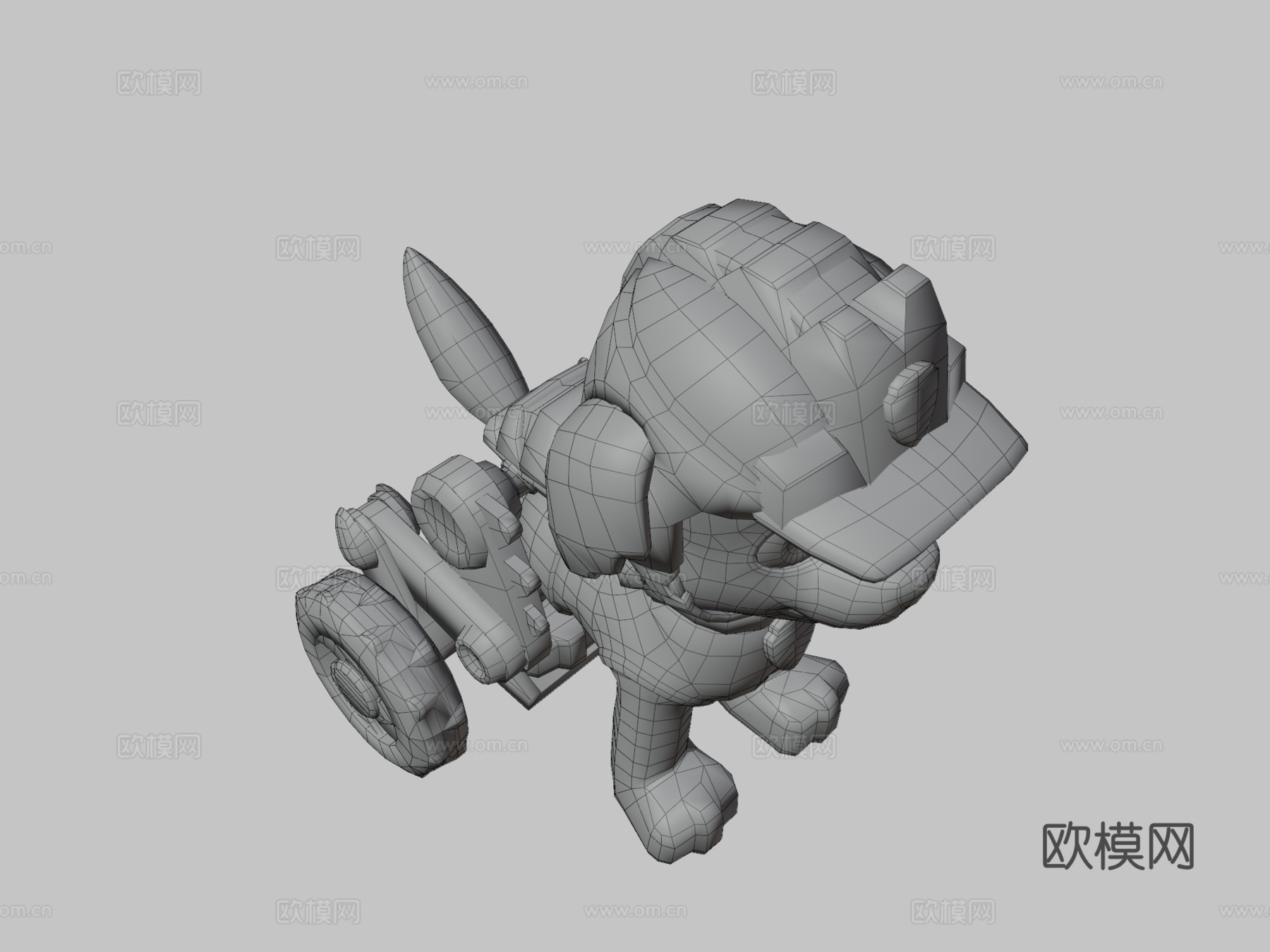 移动端汪汪队立大功救援世界雷克斯3d模型下载（渲染图4）