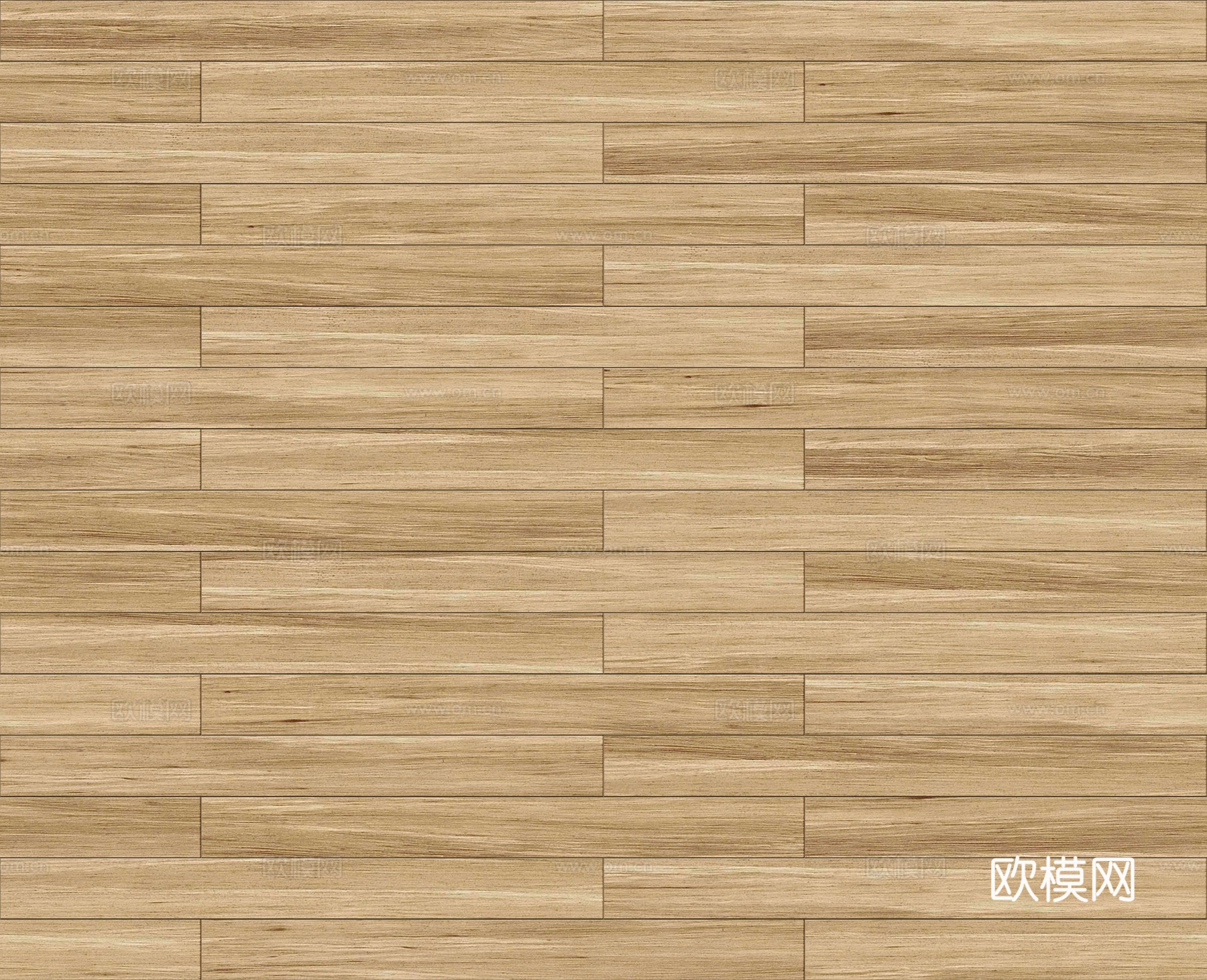 矩形错缝原木色实木地板40