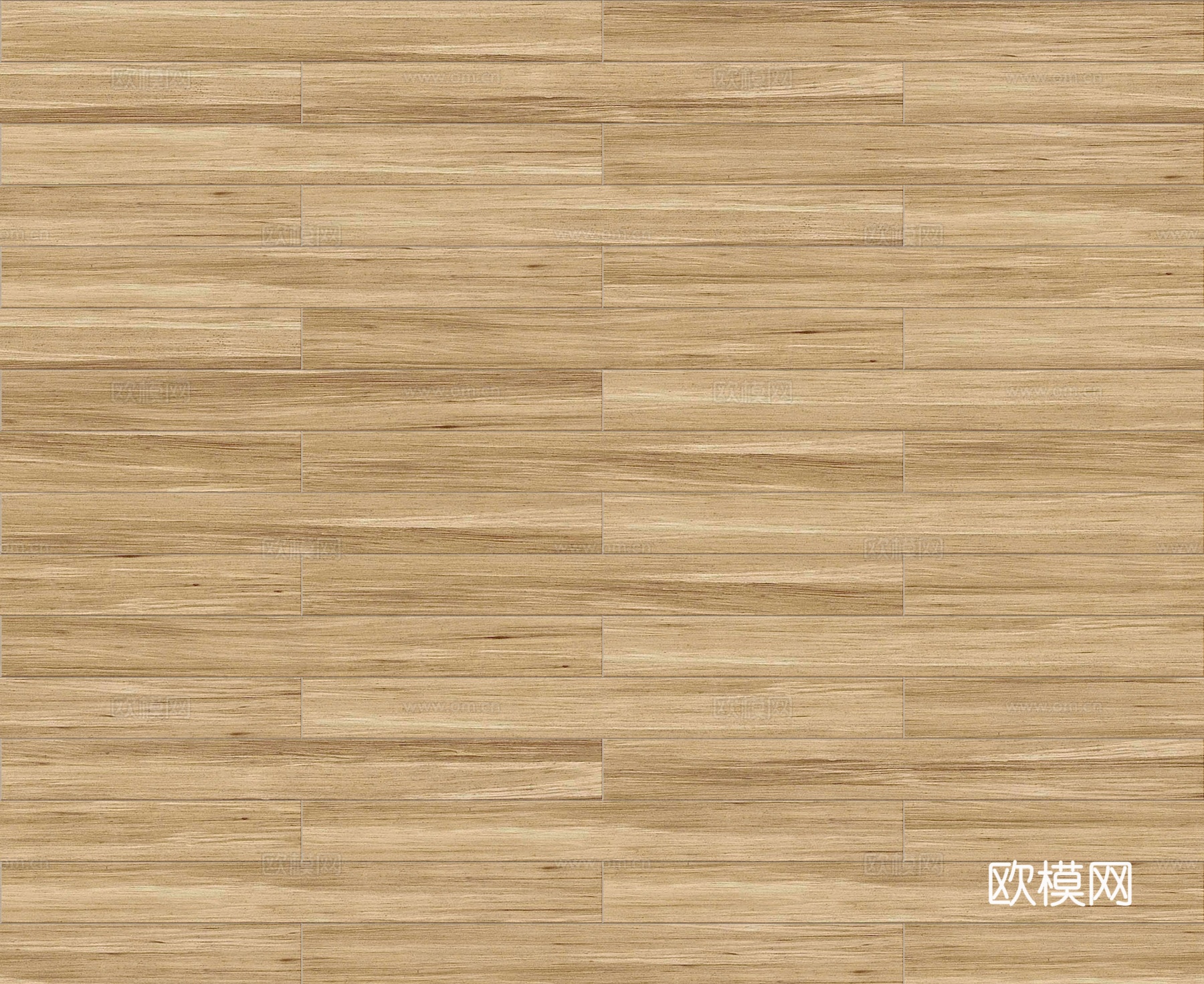 矩形错缝原木色实木地板124