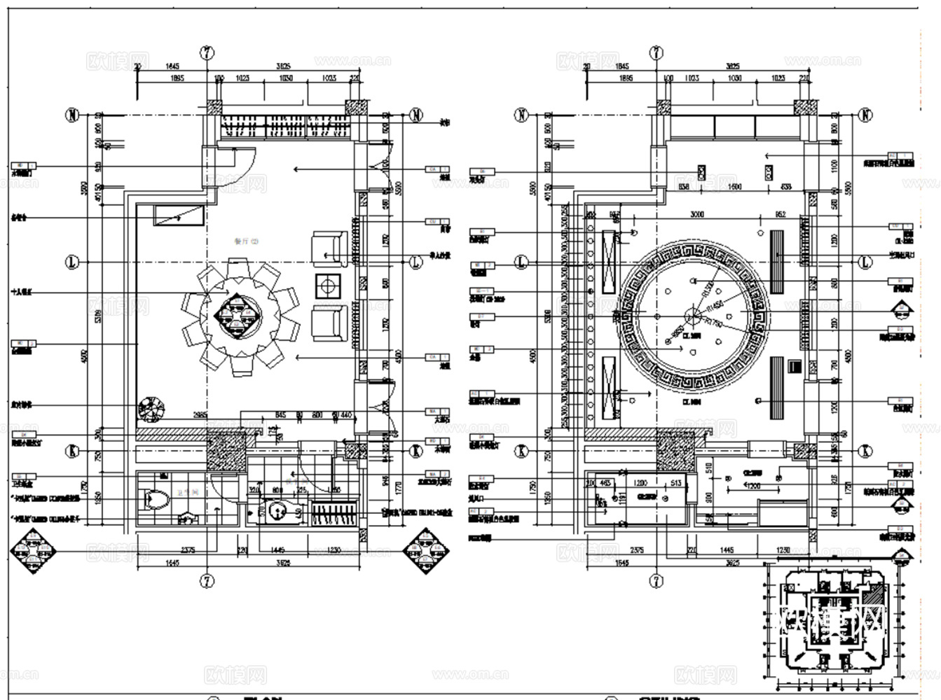 29套餐厅酒店包房CAD详图2026最新整理合集cad施工图