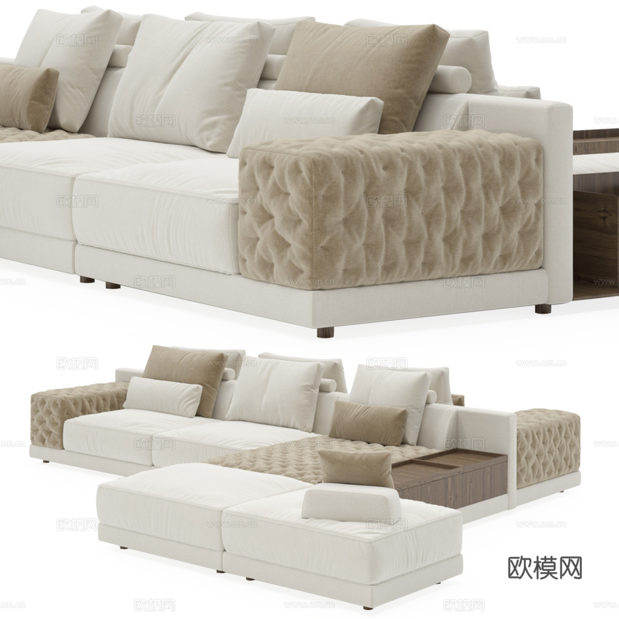 Frigerio Miller 双人沙发3d模型下载