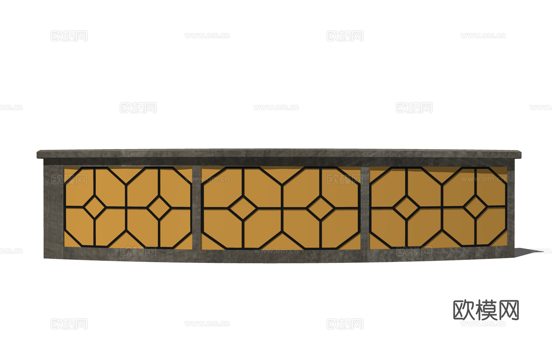 展厅 大厅 前台 电脑 酒店前台 办公su模型