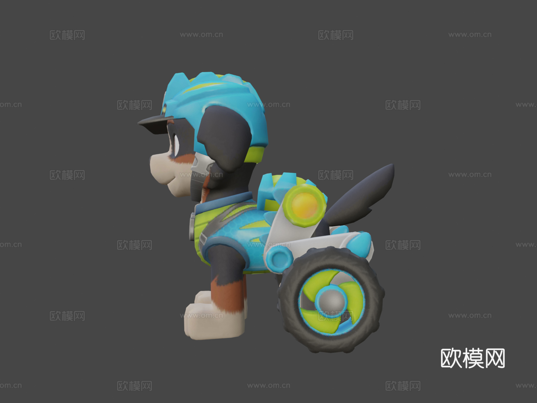 移动端汪汪队立大功救援世界雷克斯3d模型下载（渲染图5）