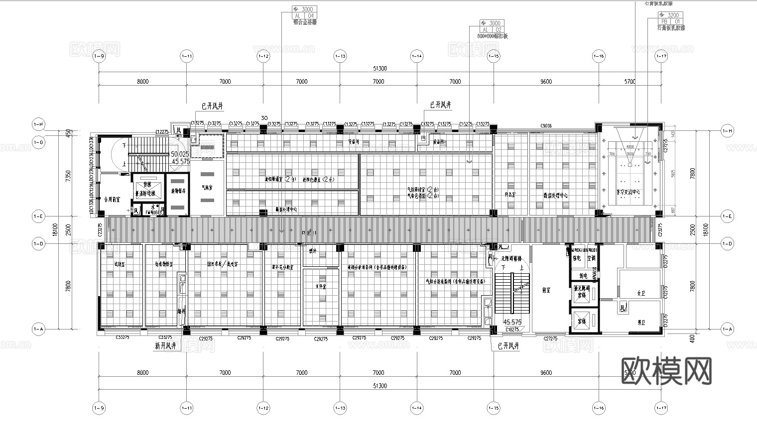 实验室 最新平面施工图合集cad施工图